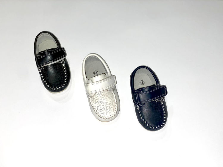 Picture of 607A -CLASSIC LOOK -MINI BOYS VELCRO BOAT SHOES